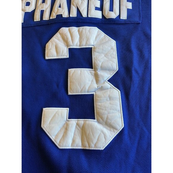 Reebok CCM Toronto Maple Leafs Stitched Jersey Phaneuf #3 Size 56 Fight Strap - Picture 14 of 16